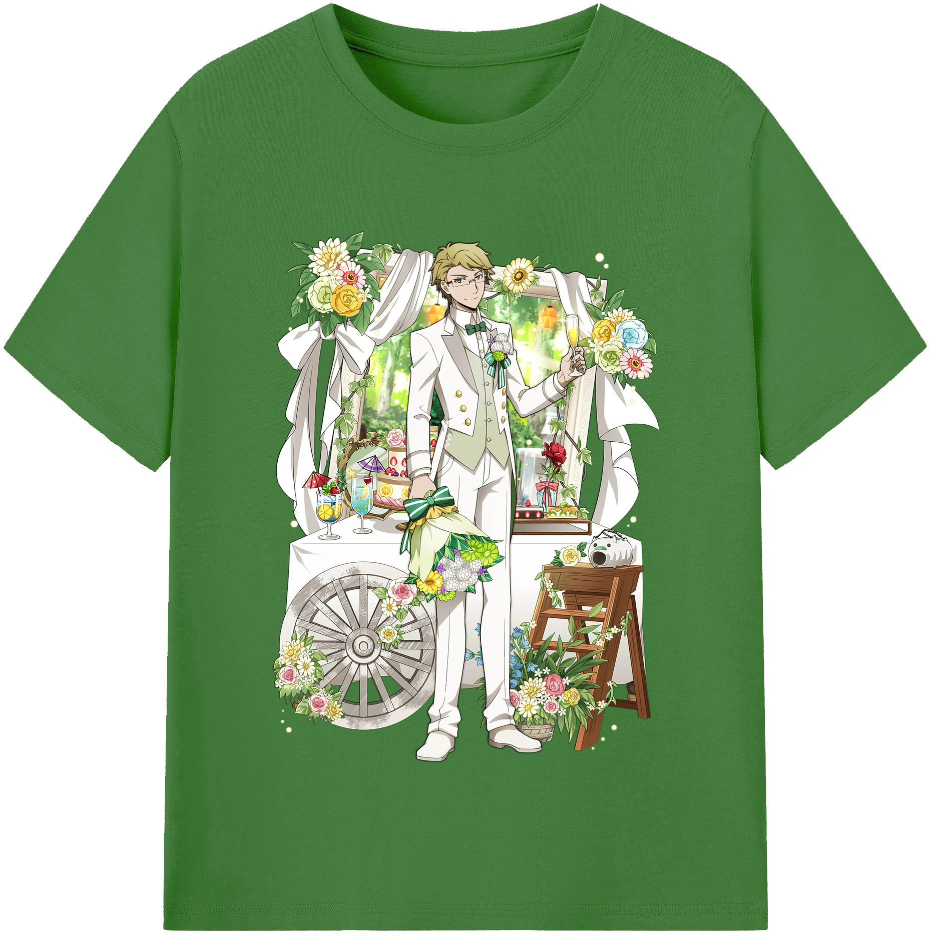 （画像用） 文豪ストレイドッグス Bungo Stray Dogs レディースカジュアルプリントTシャツ（綿100％）